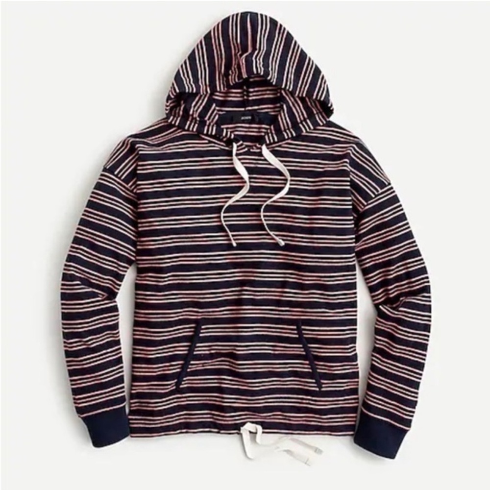 J. Crew Woman’s Striped Navy and White Hoodie